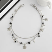 Thumbnail for Newly Layered Star Bowknot Charm Glass Bead Trouser Chain - ArtGalleryZen