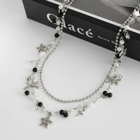 Thumbnail for Newly Layered Star Bowknot Charm Glass Bead Trouser Chain - ArtGalleryZen