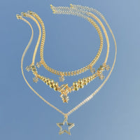 Thumbnail for Noble Layered Tassel Starry Pendant Necklace Set - ArtGalleryZen