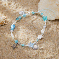 Thumbnail for Ocean Style Ceramic Fish Shell Charm Pearl Beaded Keychain Phone Strap - ArtGalleryZen