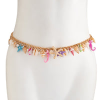 Thumbnail for Ocean Style Conch Starfish Pearl Tassel Waist Chain - ArtGalleryZen