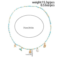 Thumbnail for Ocean Style Enamel Mermaid Conch Starfish Pearl Tassel Waist Chain - ArtGalleryZen