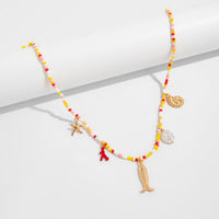 Thumbnail for Ocean Style Enamel Mermaid Conch Starfish Pearl Tassel Waist Chain - ArtGalleryZen
