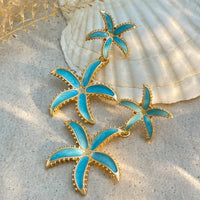 Thumbnail for Ocean Style Enamel Starfish Dangle Earrings - ArtGalleryZen