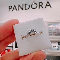 Thumbnail for Pandora CZ Inlaid Sun And Moon Stackable Ring - ArtGalleryZen