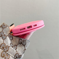 Thumbnail for Pink Bowknot Heart Mirror Flip iPhone Case - ArtGalleryZen