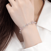 Thumbnail for Pink Crystal Cherry Blossom Bracelet - ArtGalleryZen
