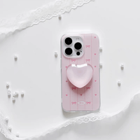Thumbnail for Pink Heart Stand iPhone Case - ArtGalleryZen