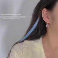Thumbnail for Pink Heart Star Necklace Earrings Set - ArtGalleryZen