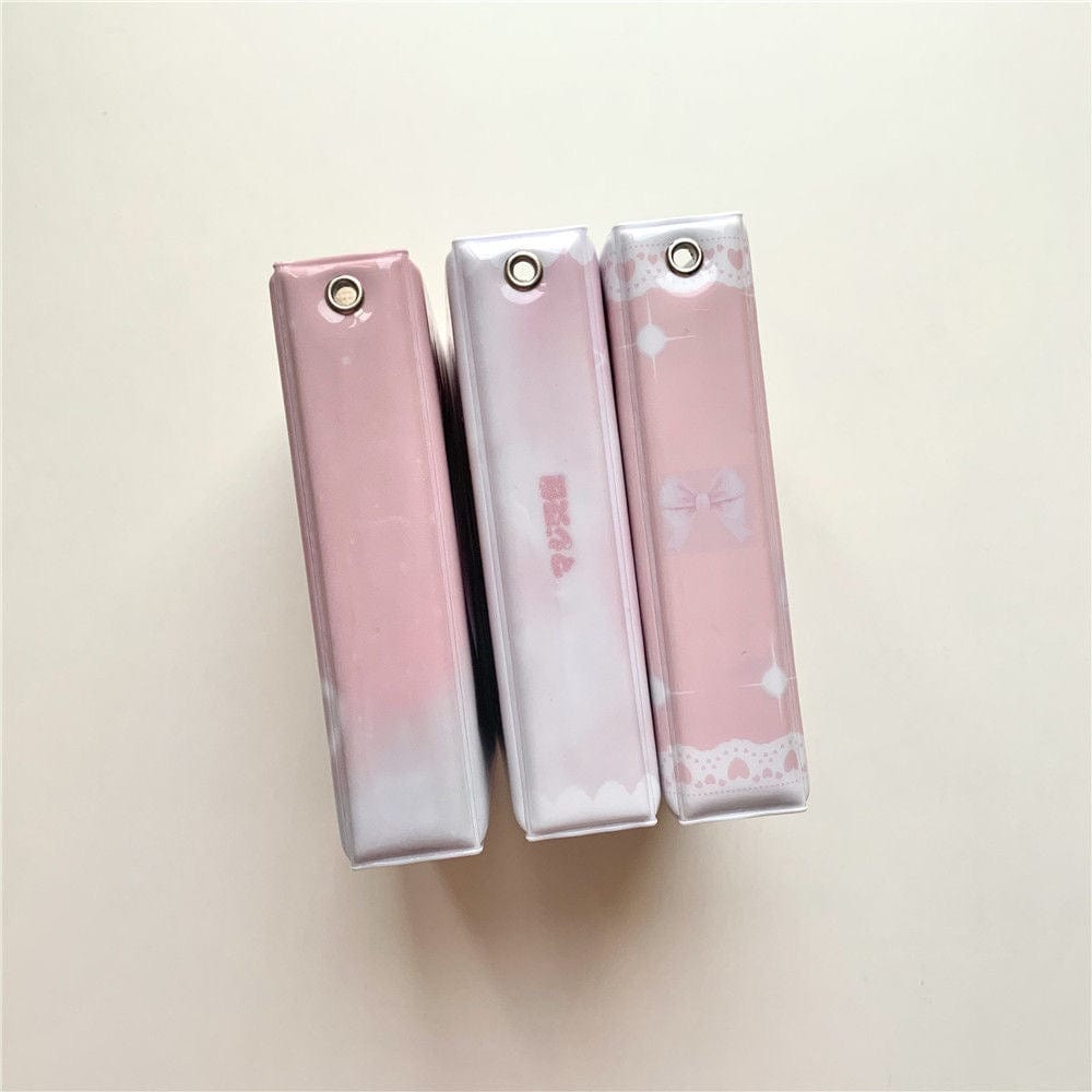 Pink Lace Bowknot Kpop 3 Inch Mini Photocard Album - ArtGalleryZen