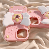 Thumbnail for Pink Magic Moving Wings iPhone Case - ArtGalleryZen