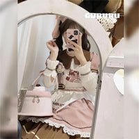 Thumbnail for Pink Plush Strawberry Pudding Tote Bag - ArtGalleryZen