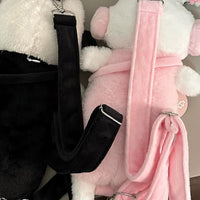 Thumbnail for Plush Ribbit Cat Crossbody Bag - ArtGalleryZen