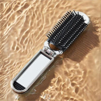 Thumbnail for Portable Folding Cushion with Mirror Mini Massager Integrated Comb - ArtGalleryZen