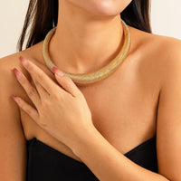 Thumbnail for Punk Spring Metal Thick Chokers Collar Necklace - ArtGalleryZen