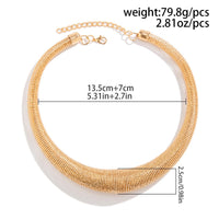 Thumbnail for Punk Spring Metal Thick Chokers Collar Necklace - ArtGalleryZen