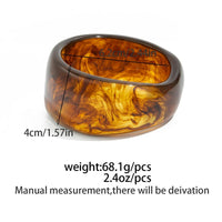 Thumbnail for Retro Chunky Gradient Amber Bangle Bracelet Set - ArtGalleryZen
