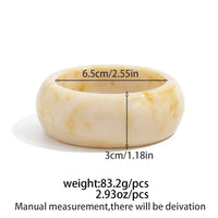 Thumbnail for Retro Irregular Resin Bangle Bracelet Set - ArtGalleryZen
