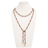Thumbnail for Retro Seed Beaded Long Chain Necklace - ArtGalleryZen
