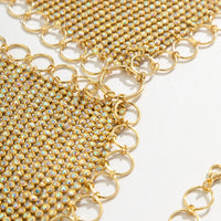 Thumbnail for Crystal Body Chain Bra with Rhinestone Inlay ? 18k Gold Silver Plated - ArtGalleryZen