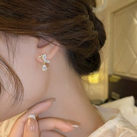 Thumbnail for Sparkling CZ Inlaid Butterfly Waterdrop Dangle Earrings - ArtGalleryZen