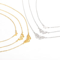 Thumbnail for Stainless Steel 3 Pieces Butterfly Necklace Set - ArtGalleryZen