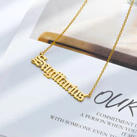 Thumbnail for Stainless Steel Constellation Zodiac Astrology Letter Pendant Necklace - ArtGalleryZen
