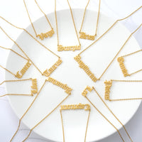 Thumbnail for Stainless Steel Constellation Zodiac Astrology Letter Pendant Necklace - ArtGalleryZen