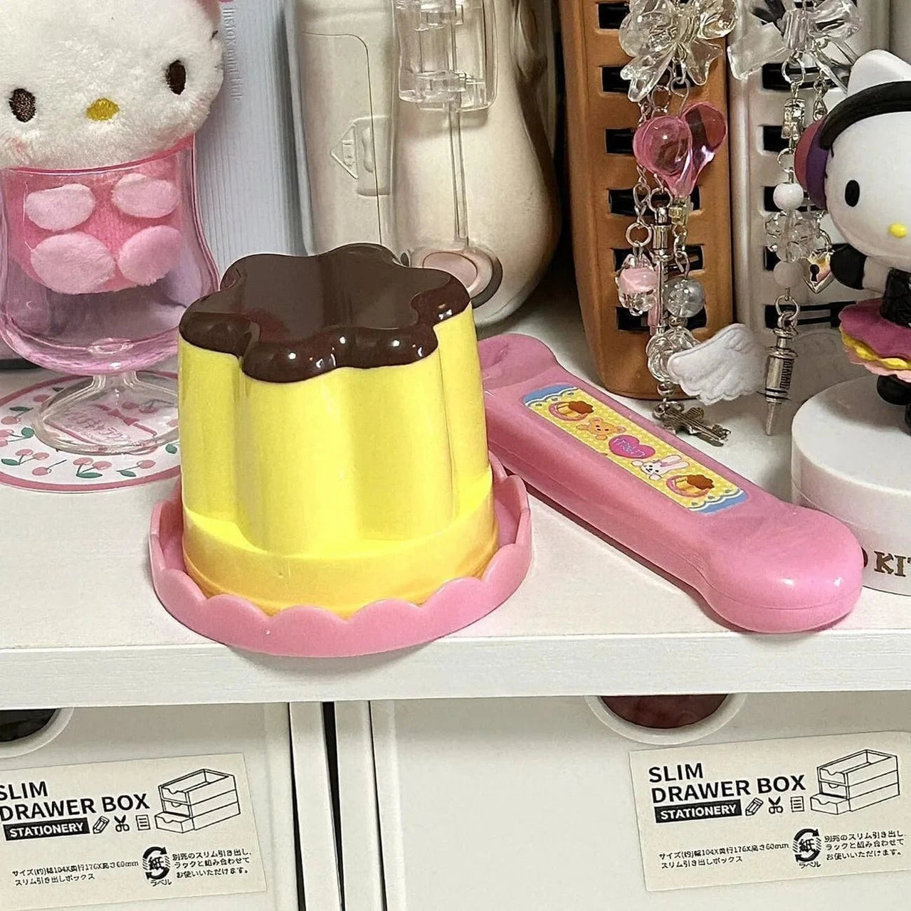 Strawberry Pudding Set Food Feeding Toy - ArtGalleryZen