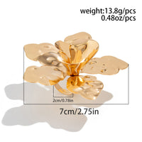 Thumbnail for Stylish Chunky Flower Pendant Necklace Ring - ArtGalleryZen