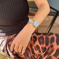 Thumbnail for Stylish Geometric Asymmetric Pattern Bangle Bracelet - ArtGalleryZen
