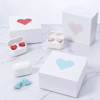 Thumbnail for Stylish Heart Shaped Wireless Bluetooth Earphones - ArtGalleryZen