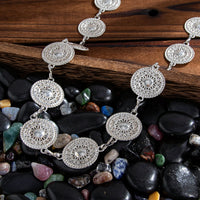 Thumbnail for Stylish Hollow Pattern Round Disk Waist Chain - ArtGalleryZen