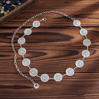 Thumbnail for Stylish Hollow Pattern Round Disk Waist Chain - ArtGalleryZen