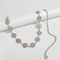 Thumbnail for Stylish Hollow Pattern Round Disk Waist Chain - ArtGalleryZen