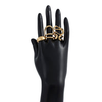 Thumbnail for Stylish Irregular Curved Hollow Glossy Open Ring Set - ArtGalleryZen