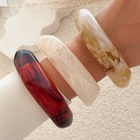 Thumbnail for Stylish Irregular Gradient Resin Bangle Bracelet - ArtGalleryZen