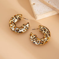 Thumbnail for Stylish Leopard C Shaped Stud Earrings - ArtGalleryZen