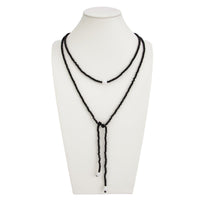 Thumbnail for Stylish Pearl Crystal Beaded Long Chain Necklace - ArtGalleryZen