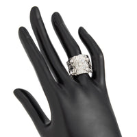 Thumbnail for Stylish Rhinestone Inlaid Chunky Textured Square Ring - ArtGalleryZen