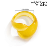 Thumbnail for Stylish Transparent Colorful Waterdrop Resin Ring - ArtGalleryZen