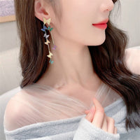 Thumbnail for Swarovski Crystal Butterfly Tassel Earrings - ArtGalleryZen