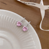 Thumbnail for Swarovski Crystal Heart Earrings - ArtGalleryZen