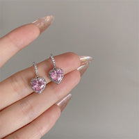 Thumbnail for Swarovski Crystal Heart Earrings - ArtGalleryZen