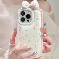 Thumbnail for Sweet Bowknot Floral iPhone Case - ArtGalleryZen