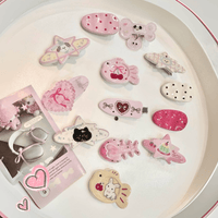 Thumbnail for Sweet Bowknot Heart Puppy Cat Fish Resin Hair Clips - ArtGalleryZen
