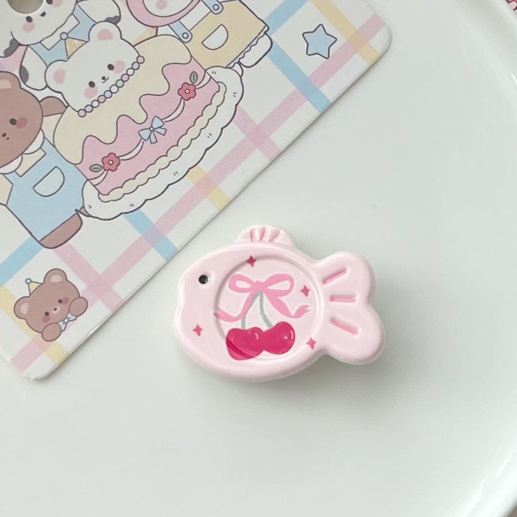 Sweet Bowknot Heart Puppy Cat Fish Resin Hair Clips - ArtGalleryZen