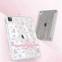 Thumbnail for Sweet Bunny Bear Ribbon Bow iPad Case - ArtGalleryZen
