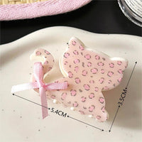 Thumbnail for Sweet Butterfly Floral Ribbon Bowknot Hair Clip Hair Claw - ArtGalleryZen