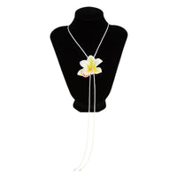 Thumbnail for Sweet Butterfly Orchid Flower Wax Cord String Necklace - ArtGalleryZen